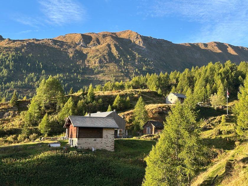 Start bei der Bovarinahütte
