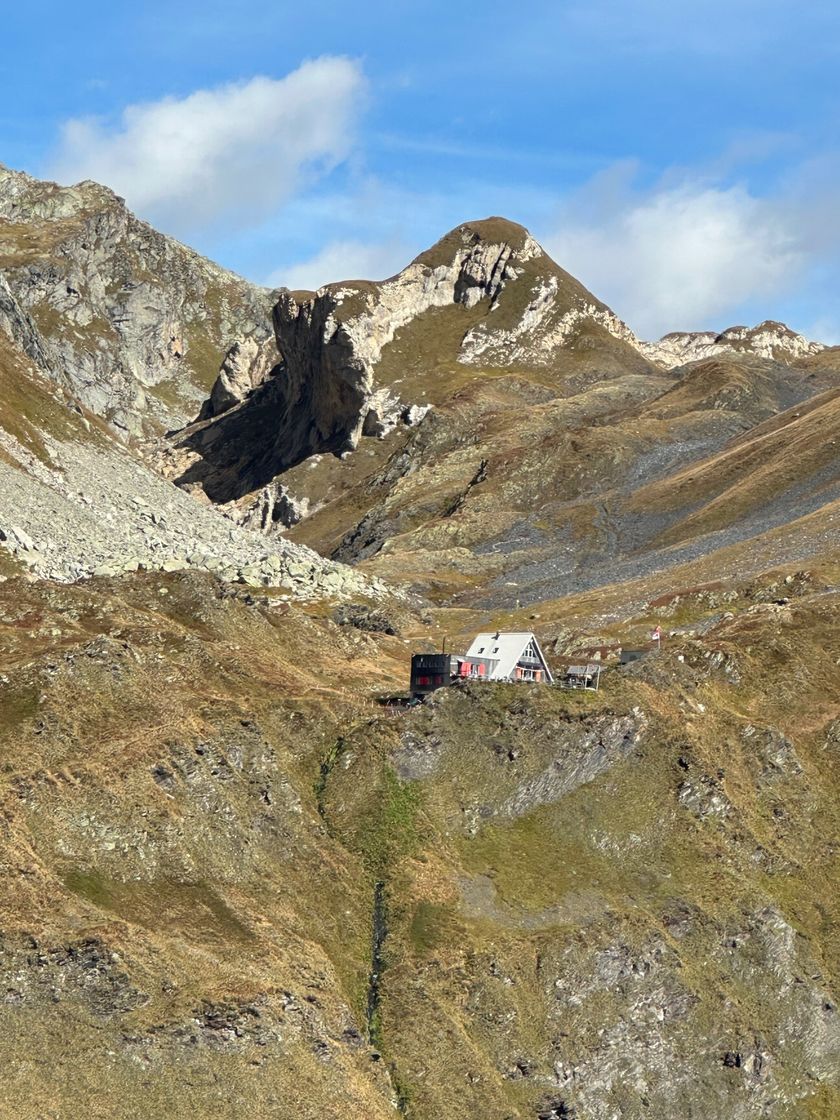 Scalettahütte in Sicht
