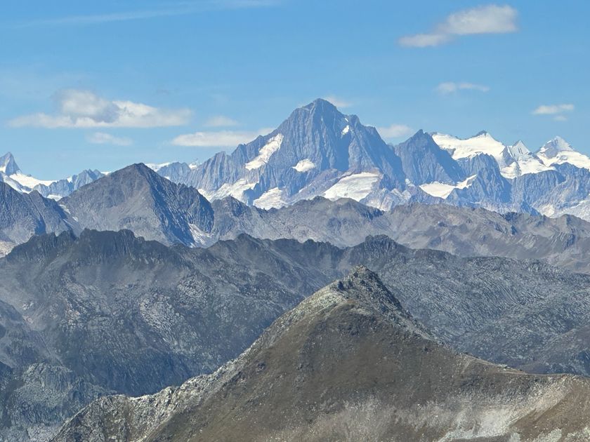 Sicht von Giübin zum Finsteraarhorn