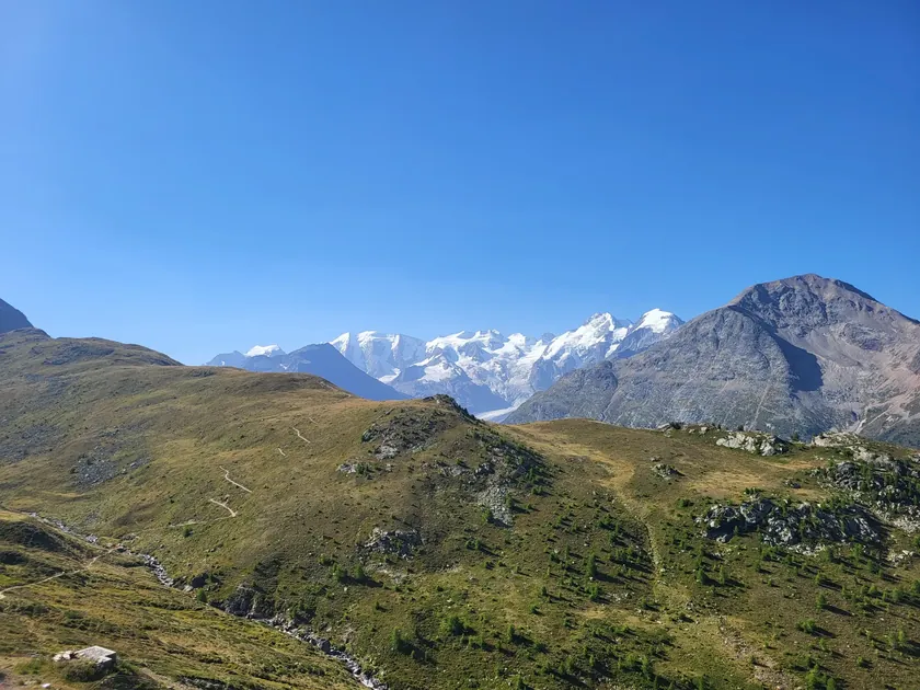 Wanderung Alp Languard via Segantini Hütte auf den Muottas Muragl