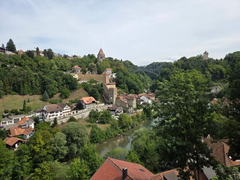 Von Fribourg durch die Gorges du Gotteron